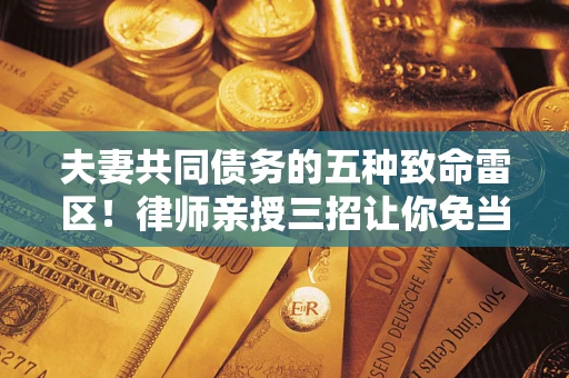 北京夫妻共同债务的五种致命雷区！律师亲授三招让你免当替罪羊